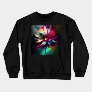 Floral Artwork Designs Crewneck Sweatshirt
